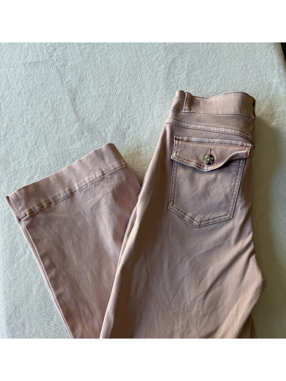 Spanx Muave Twill Cropped Wide-Leg Pants - Picture 12 of 12